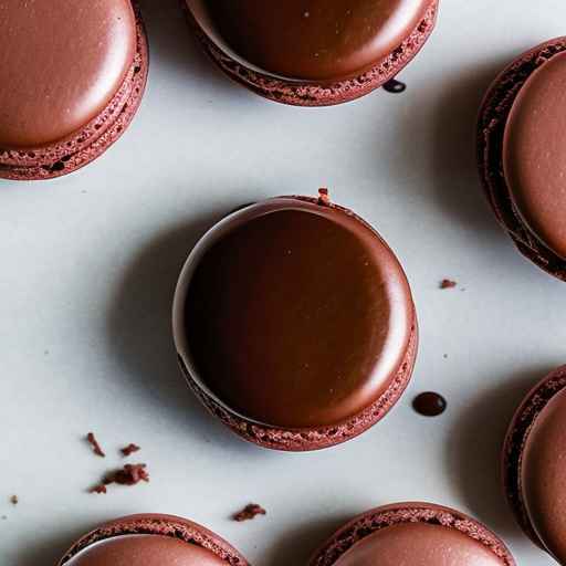 Chocolate Ganache Macarons