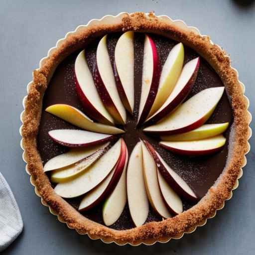 Chocolate Hazelnut Tart with Apples