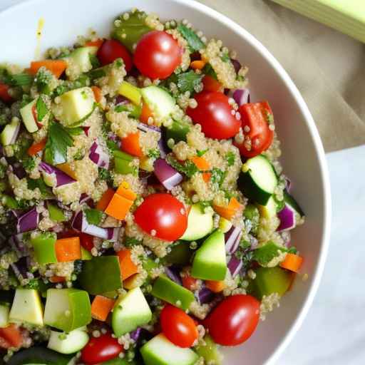 Chopped Israeli Salad with Quinoa