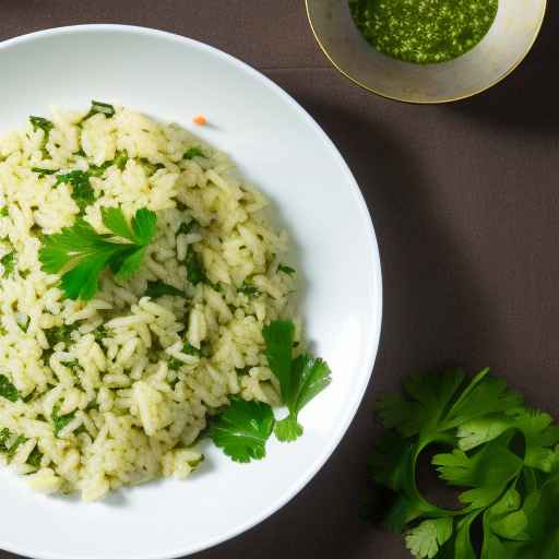 Cilantro Arborio Rice Dish