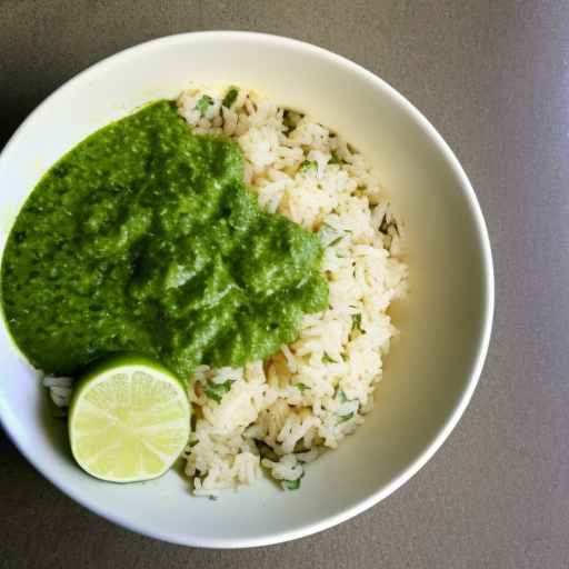 Cilantro Lime Rice Bowl with Green Sauce