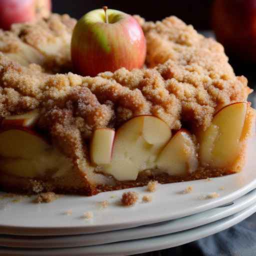 Cinnamon Apple Streusel Cake