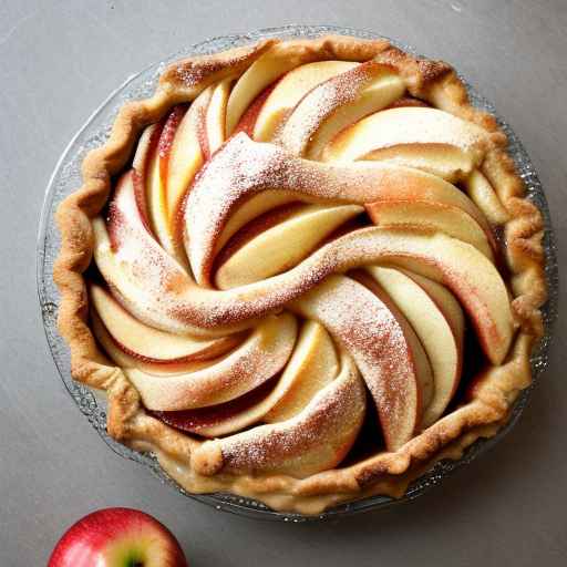 Cinnamon Roll Apple Pie