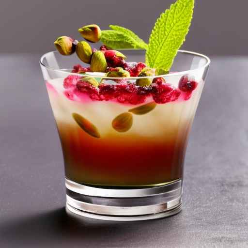 Cocktail Pistachio Amaretto Currant Bliss