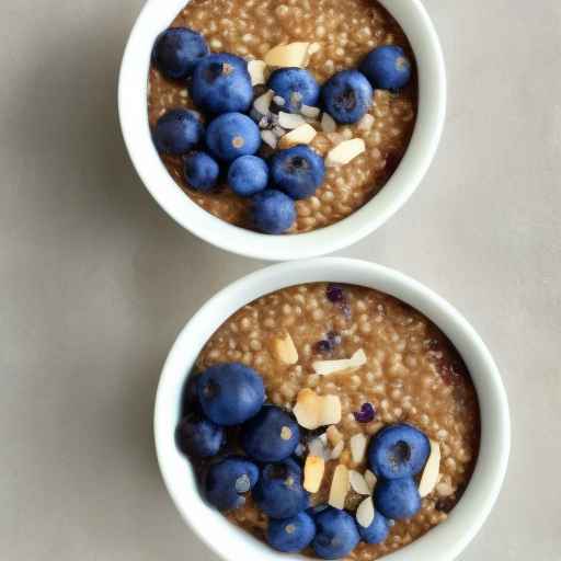 Coconut and Blueberry Porridge with Buckwheat