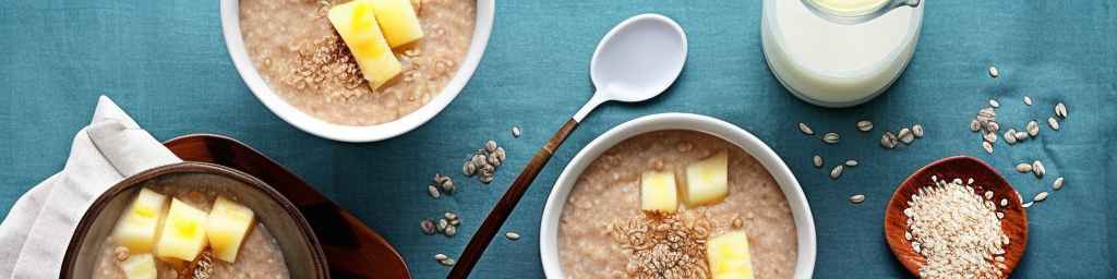 Coconut and Pineapple Porridge with Buckwheat