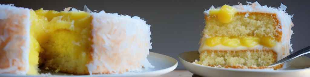 Coconut Cake with Lemon Curd Filling