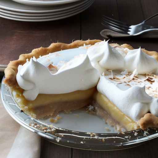 Coconut Cream Pie with Spiced Cookie Base