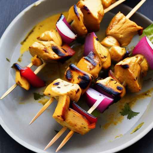 Coconut Curry Chicken Skewers