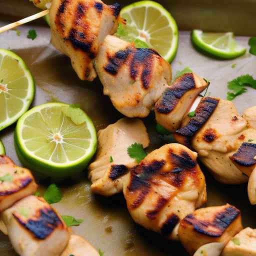 Coconut Lime Chicken Skewers