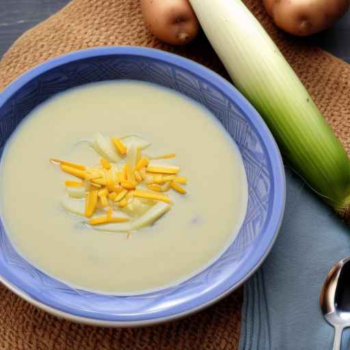 Cold leek and potato soup