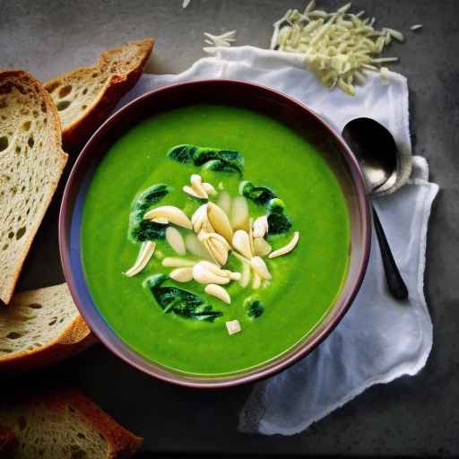 Cold spinach and garlic soup