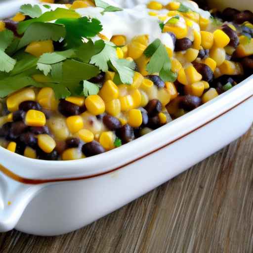 Corn and black bean casserole