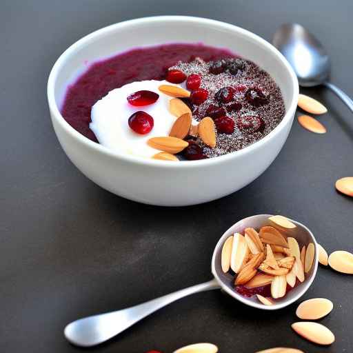 Cranberry almond porridge