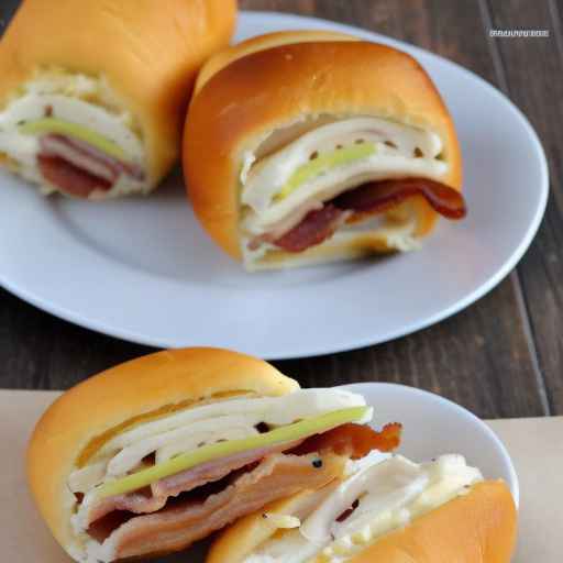 Cream cheese and bacon egg rolls