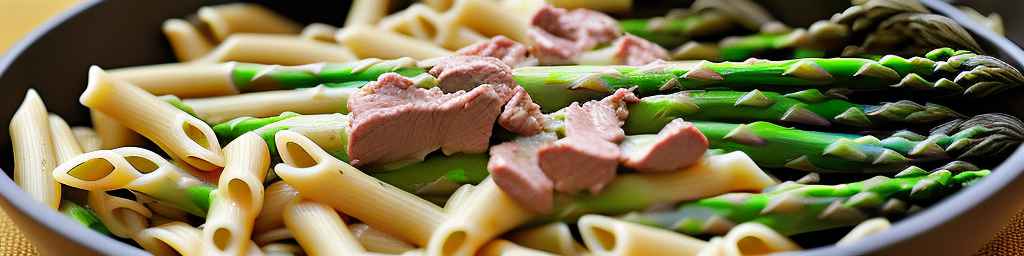 Creamy Asparagus and Beef Pasta