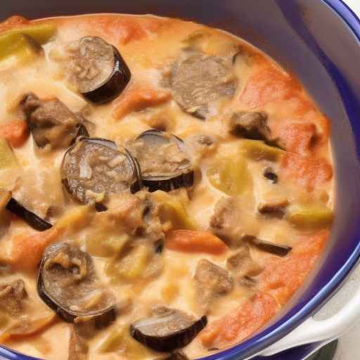 Creamy Beef and Eggplant Casserole