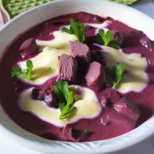 Creamy Beetroot and Beef Casserole