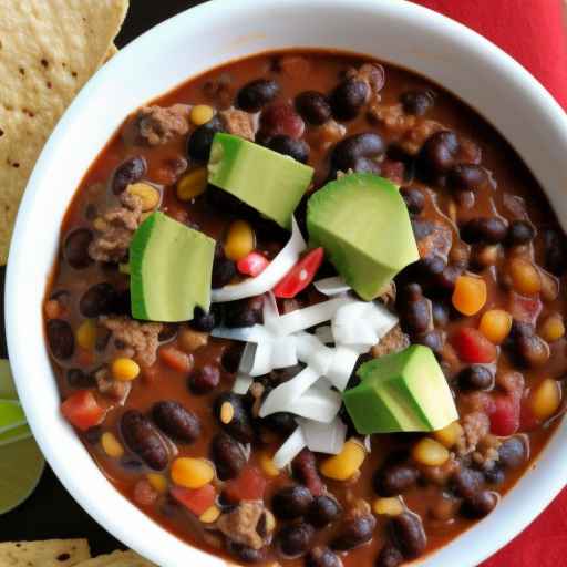 Creamy Black Bean and Meat Chili