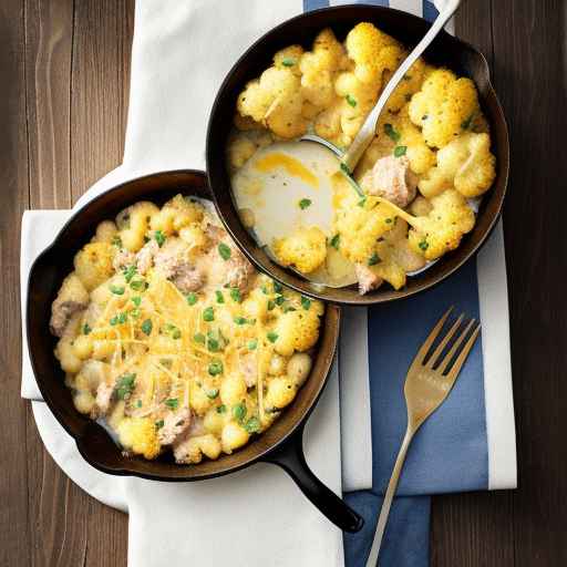 Creamy Cauliflower and Meat Casserole