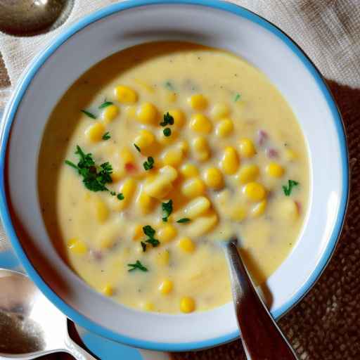 Creamy corn and potato soup