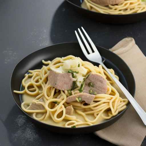 Creamy Garlic Meat and Noodles