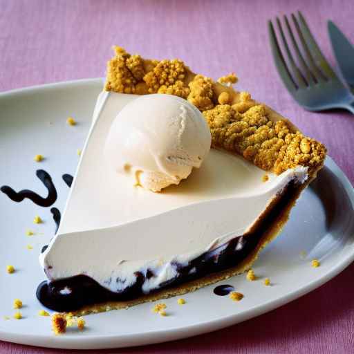 Creamy Ice Cream Pie with a Spiced Cookie Crust