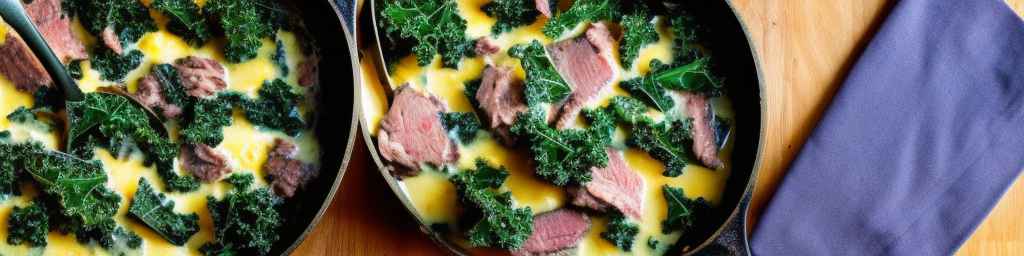 Creamy Kale and Meat Casserole