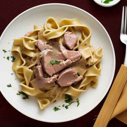 Creamy Marsala Meat and Noodles