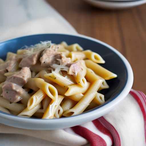 Creamy Meat and Caramelized Onion Pasta