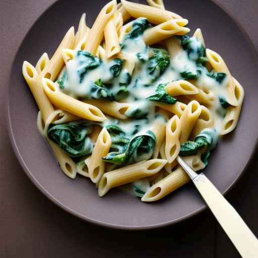 Creamy Meat and Spinach Pasta