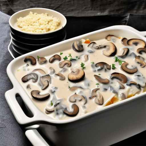 Creamy mushroom and chicken casserole