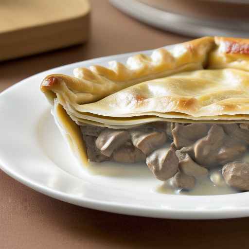 Creamy Mushroom and Meat Pie