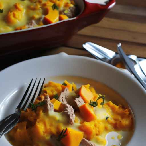 Creamy Squash and Meat Casserole