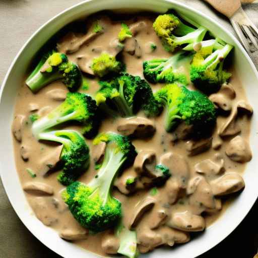 Creamy Stroganoff with Broccoli