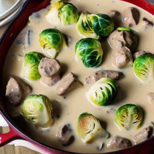 Creamy Stroganoff with Brussels Sprouts