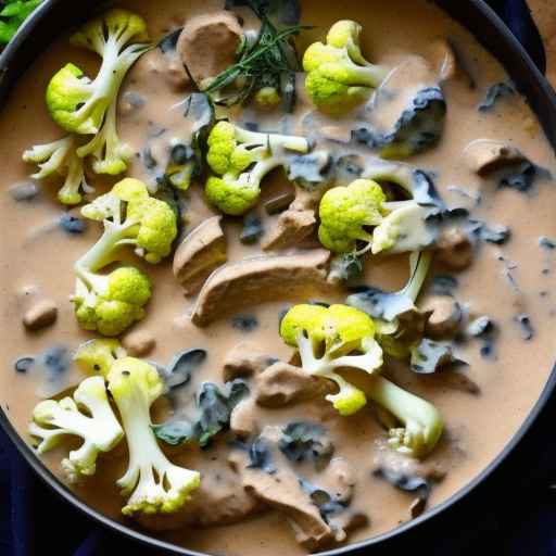 Creamy Stroganoff with Cauliflower