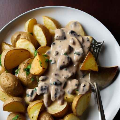 Creamy Stroganoff with Roasted Potatoes