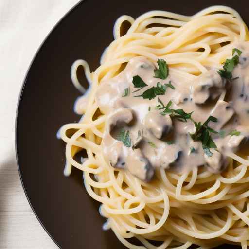 Creamy Stroganoff with Spaghetti