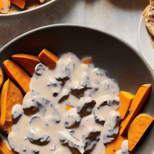 Creamy Stroganoff with Sweet Potatoes