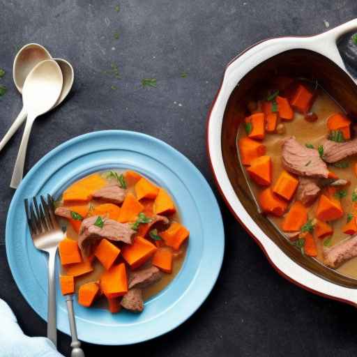 Creamy Sweet Potato and Beef Casserole