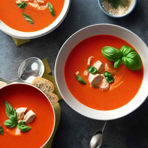 Creamy Tomato Basil Chicken Soup