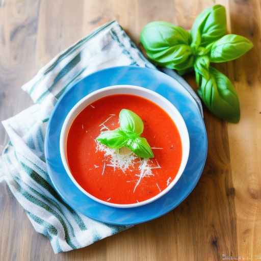 Creamy Tomato Borscht with Basil and Parmesan