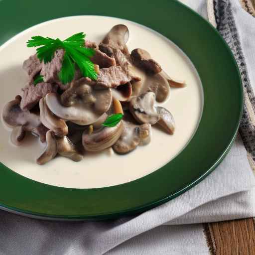 Creamy Wild Mushroom and Beef