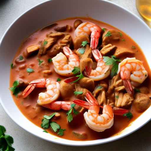 Creole Chicken and Shrimp Goulash