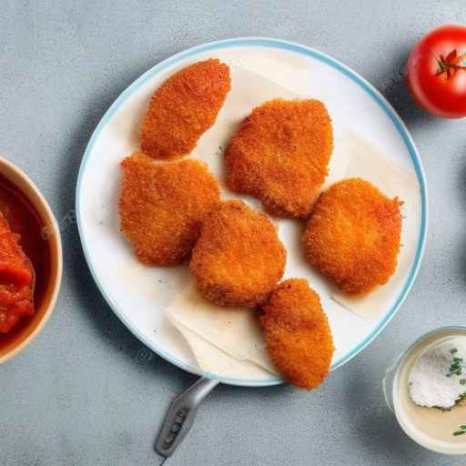 Crispy Chicken Cutlets with Tomato Sauce