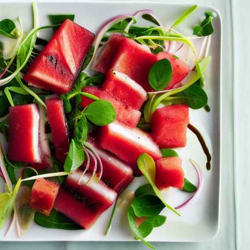 Crispy Duck and Watermelon Salad