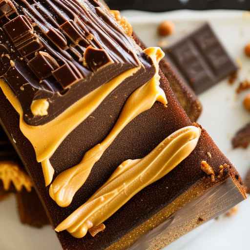 Crispy Peanut Butter Chocolate Log