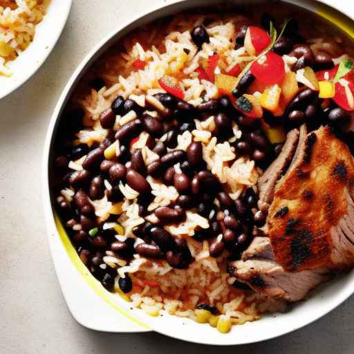 Cuban-style Pork and Rice with Black Beans