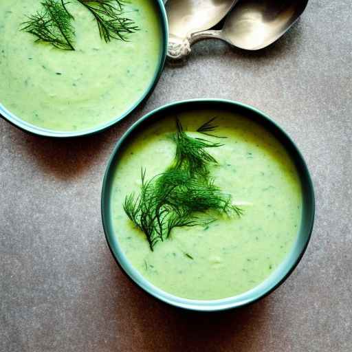 Cucumber and dill soup